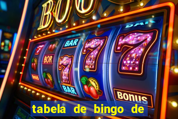 tabela de bingo de 1 a 100